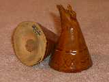 Teepee shakers glazed Osage brown